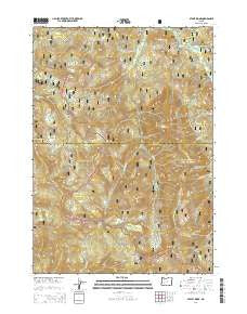 Staley Ridge Oregon Current topographic map, 1:24000 scale, 7.5 X 7.5 Minute, Year 2014