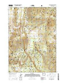 Stams Mountain Oregon Current topographic map, 1:24000 scale, 7.5 X 7.5 Minute, Year 2014