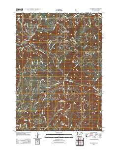 Steamboat Oregon Historical topographic map, 1:24000 scale, 7.5 X 7.5 Minute, Year 2011