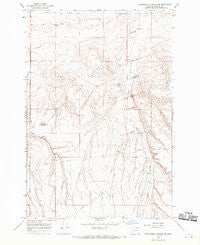 Strawberry Canyon NE Oregon Historical topographic map, 1:24000 scale, 7.5 X 7.5 Minute, Year 1968