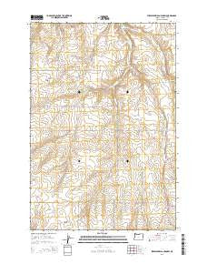 Strawberry Canyon SW Oregon Current topographic map, 1:24000 scale, 7.5 X 7.5 Minute, Year 2014