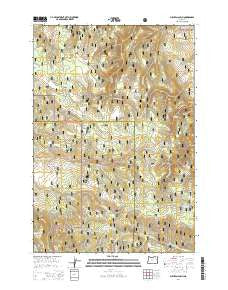 Sullivan Gulch Oregon Current topographic map, 1:24000 scale, 7.5 X 7.5 Minute, Year 2014