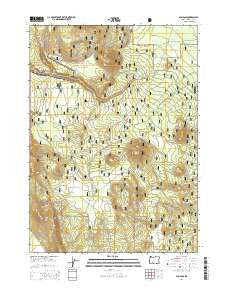 Sun Pass Oregon Current topographic map, 1:24000 scale, 7.5 X 7.5 Minute, Year 2014