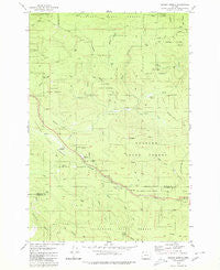 Sunset Spring Oregon Historical topographic map, 1:24000 scale, 7.5 X 7.5 Minute, Year 1979