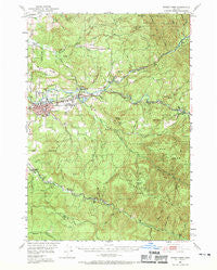 Sweet Home Oregon Historical topographic map, 1:62500 scale, 15 X 15 Minute, Year 1951
