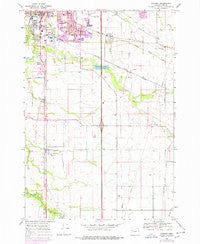 Tangent Oregon Historical topographic map, 1:24000 scale, 7.5 X 7.5 Minute, Year 1969