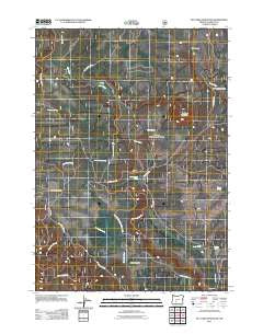 Tea Table Mountain Oregon Historical topographic map, 1:24000 scale, 7.5 X 7.5 Minute, Year 2011