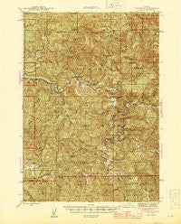 Tidewater Oregon Historical topographic map, 1:62500 scale, 15 X 15 Minute, Year 1942