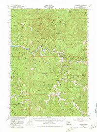 Tidewater Oregon Historical topographic map, 1:62500 scale, 15 X 15 Minute, Year 1956