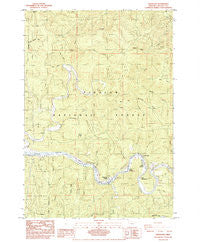 Tidewater Oregon Historical topographic map, 1:24000 scale, 7.5 X 7.5 Minute, Year 1984