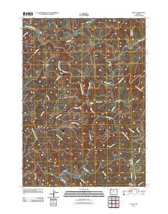 Tioga Oregon Historical topographic map, 1:24000 scale, 7.5 X 7.5 Minute, Year 2011