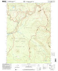 Tolo Mountain Oregon Historical topographic map, 1:24000 scale, 7.5 X 7.5 Minute, Year 1998