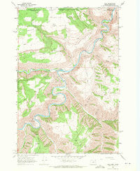 Troy Oregon Historical topographic map, 1:24000 scale, 7.5 X 7.5 Minute, Year 1967