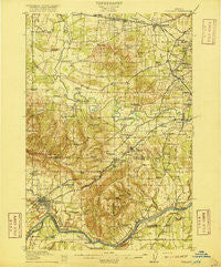 Tualatin Oregon Historical topographic map, 1:62500 scale, 15 X 15 Minute, Year 1916