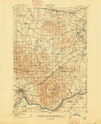 Tualatin Oregon Historical topographic map, 1:62500 scale, 15 X 15 Minute, Year 1916