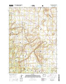 Tumalo Dam Oregon Current topographic map, 1:24000 scale, 7.5 X 7.5 Minute, Year 2014