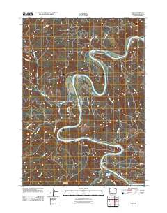 Tyee Oregon Historical topographic map, 1:24000 scale, 7.5 X 7.5 Minute, Year 2011