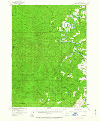 Tyee Oregon Historical topographic map, 1:62500 scale, 15 X 15 Minute, Year 1955