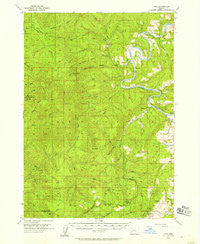 Tyee Oregon Historical topographic map, 1:62500 scale, 15 X 15 Minute, Year 1955