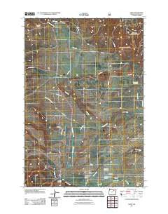 Ukiah Oregon Historical topographic map, 1:24000 scale, 7.5 X 7.5 Minute, Year 2011