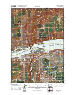 Umatilla Oregon Historical topographic map, 1:24000 scale, 7.5 X 7.5 Minute, Year 2011