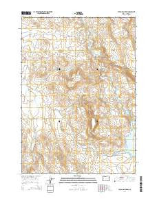 Upton Mountain Oregon Current topographic map, 1:24000 scale, 7.5 X 7.5 Minute, Year 2014
