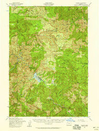 Valsetz Oregon Historical topographic map, 1:62500 scale, 15 X 15 Minute, Year 1956
