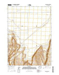 Vaughn Well Oregon Current topographic map, 1:24000 scale, 7.5 X 7.5 Minute, Year 2014