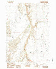 Venator Canyon Oregon Historical topographic map, 1:24000 scale, 7.5 X 7.5 Minute, Year 1984