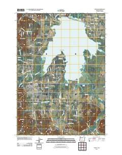 Veneta Oregon Historical topographic map, 1:24000 scale, 7.5 X 7.5 Minute, Year 2011