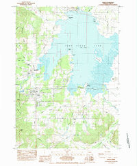 Veneta Oregon Historical topographic map, 1:24000 scale, 7.5 X 7.5 Minute, Year 1984