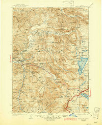 Waldo Lake Oregon Historical topographic map, 1:125000 scale, 30 X 30 Minute, Year 1925