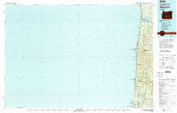 Waldport Oregon Historical topographic map, 1:100000 scale, 30 X 60 Minute, Year 1980