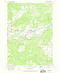 Walterville Oregon Historical topographic map, 1:24000 scale, 7.5 X 7.5 Minute, Year 1967