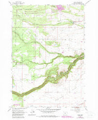 Wamic Oregon Historical topographic map, 1:24000 scale, 7.5 X 7.5 Minute, Year 1962