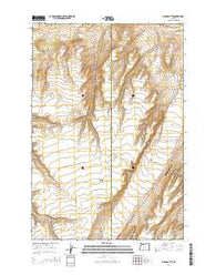 Ward Butte Oregon Current topographic map, 1:24000 scale, 7.5 X 7.5 Minute, Year 2014