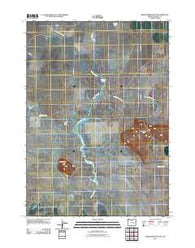 Warm Springs Butte Oregon Historical topographic map, 1:24000 scale, 7.5 X 7.5 Minute, Year 2011