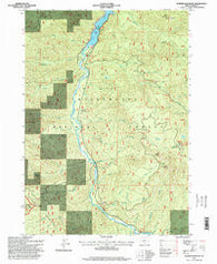 Warner Mountain Oregon Historical topographic map, 1:24000 scale, 7.5 X 7.5 Minute, Year 1997