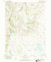Warner Peak Oregon Historical topographic map, 1:24000 scale, 7.5 X 7.5 Minute, Year 1967