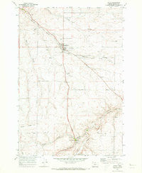Wasco Oregon Historical topographic map, 1:24000 scale, 7.5 X 7.5 Minute, Year 1971