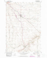 Wasco Oregon Historical topographic map, 1:24000 scale, 7.5 X 7.5 Minute, Year 1971