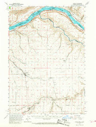 Wasco Oregon Historical topographic map, 1:62500 scale, 15 X 15 Minute, Year 1957