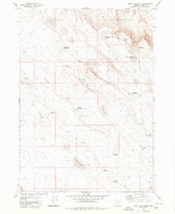 Weed Lake Butte Oregon Historical topographic map, 1:24000 scale, 7.5 X 7.5 Minute, Year 1980