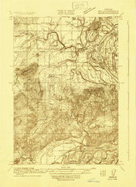 Wells Oregon Historical topographic map, 1:31680 scale, 7.5 X 7.5 Minute, Year 1913