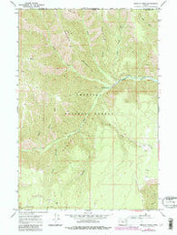 Wenaha Forks Oregon Historical topographic map, 1:24000 scale, 7.5 X 7.5 Minute, Year 1967