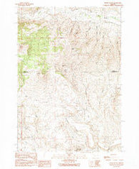 Wendt Butte Oregon Historical topographic map, 1:24000 scale, 7.5 X 7.5 Minute, Year 1990