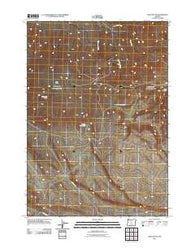West Butte Oregon Historical topographic map, 1:24000 scale, 7.5 X 7.5 Minute, Year 2011