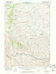 Westfall Butte Oregon Historical topographic map, 1:62500 scale, 15 X 15 Minute, Year 1966