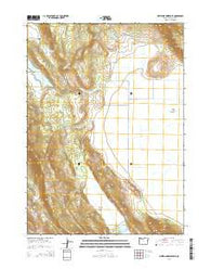 Whiteline Reservoir Oregon Current topographic map, 1:24000 scale, 7.5 X 7.5 Minute, Year 2014
