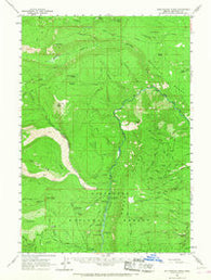 Whitewater River Oregon Historical topographic map, 1:62500 scale, 15 X 15 Minute, Year 1961